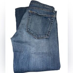 Rag & Bone Jean The Dre capri length low rise boyfriend slim fit thru legs Sz 28